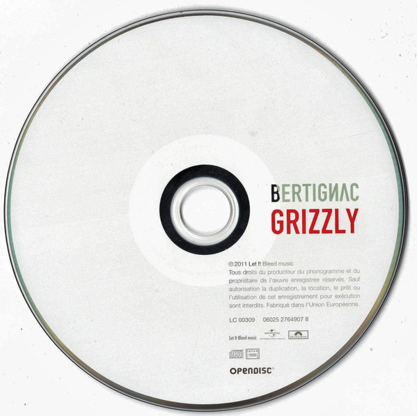Louis Bertignac - Grizzly | Polydor (276 490-7) - 4