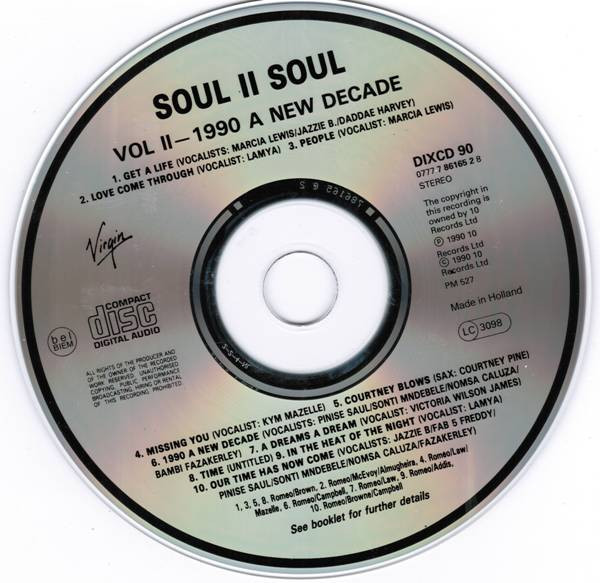 Soul II Soul - Vol II (1990 A New Decade) | 10 Records (DIX CD 90) - 3 Soul II Soul - Vol II (1990 A New Decade) | 10 Records (DIX CD 90) - 3