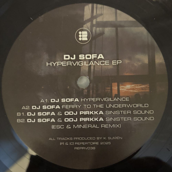 DJ Sofa , ODJ Pirkka - Hypervigilance Ep | Repertoire (REPRV036) DJ Sofa , ODJ Pirkka - Hypervigilance Ep | Repertoire (REPRV036)