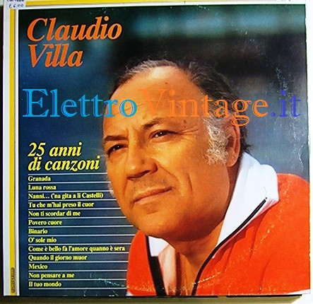 Claudio Villa - 25 Anni Di Canzoni | Fonit Cetra (PL 566)