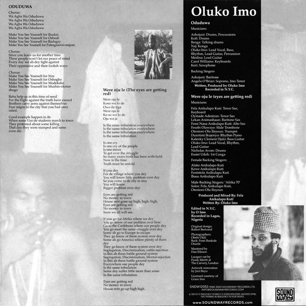 Oluko Imo - Oduduwa | Soundway (SNDW12053) - 2