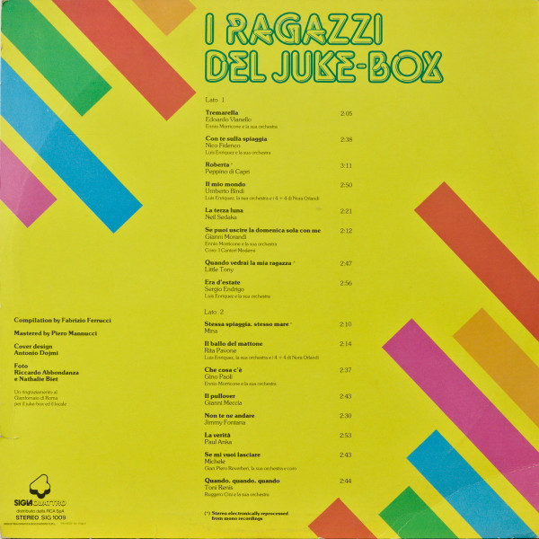Various - I Ragazzi Del Juke-Box | Sigla Quattro (SIG 1009) Various - I Ragazzi Del Juke-Box | Sigla Quattro (SIG 1009)
