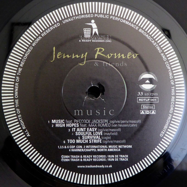 Jenny Romeo - Music | Trash & Ready Records (RDTLP 001) - 3 Jenny Romeo - Music | Trash & Ready Records (RDTLP 001) - 3