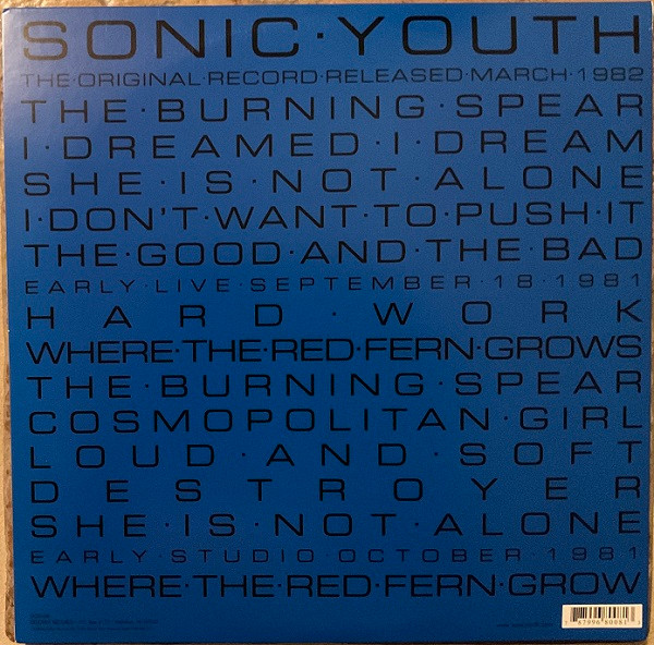 Sonic Youth - Sonic Youth (2LP) [Vinyl] | Goofin' Records (GOO-08) - 5