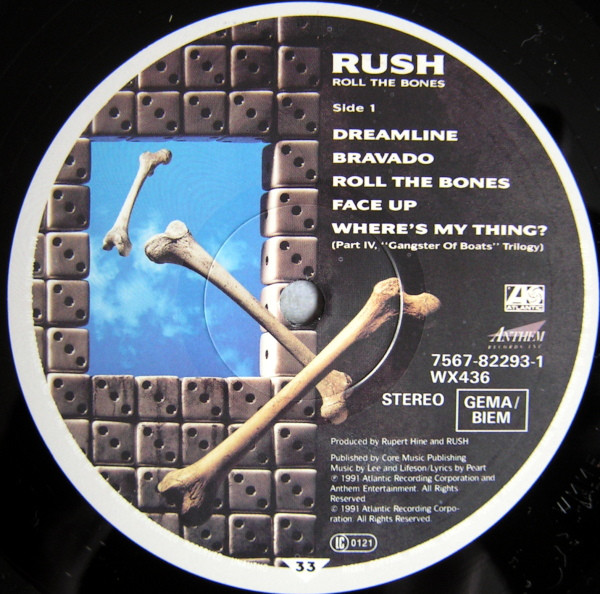 Rush - Roll The Bones | Atlantic (7567-82293-1) - 3
