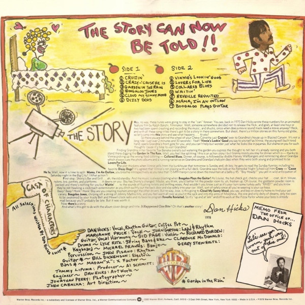 Dan Hicks - It Happened One Bite | Warner Bros. Records (BSK 3158) - 2 Dan Hicks - It Happened One Bite | Warner Bros. Records (BSK 3158) - 2