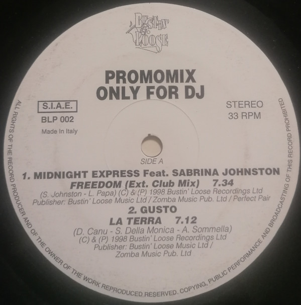 Various - Promo Mix Only For DJ | Bustin' Loose Recordings (BLP 002) Various - Promo Mix Only For DJ | Bustin' Loose Recordings (BLP 002)