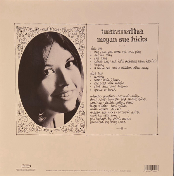 Megan Sue Hicks - Maranatha | Elemental Music (140010) - 2