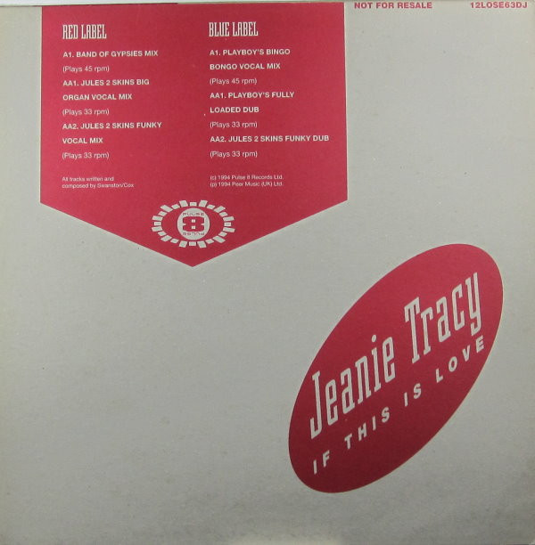 Jeanie Tracy - If This Is Love | Pulse-8 Records (12 LOSE 63 DJ) - 2 Jeanie Tracy - If This Is Love | Pulse-8 Records (12 LOSE 63 DJ) - 2