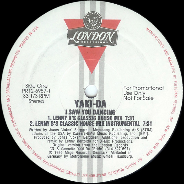 Yaki-Da - I Saw You Dancing | FFRR (PR12 6987-1)