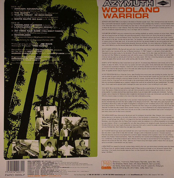 Azymuth - Woodland Warrior | Far Out Recordings (FARO 028LP) - 2