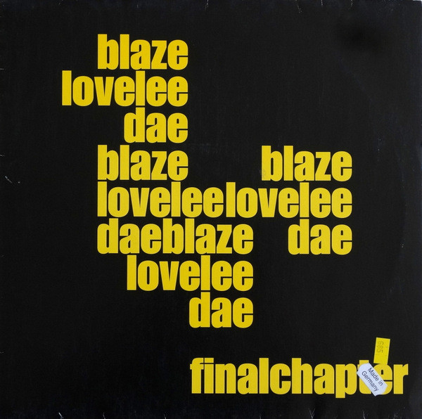Blaze - Lovelee Dae Final Chapter | Playhouse (PLAY023) - main