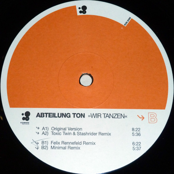 Abteilung Ton - Wir Tanzen | Kosmo Records (KOS 2068) - 2