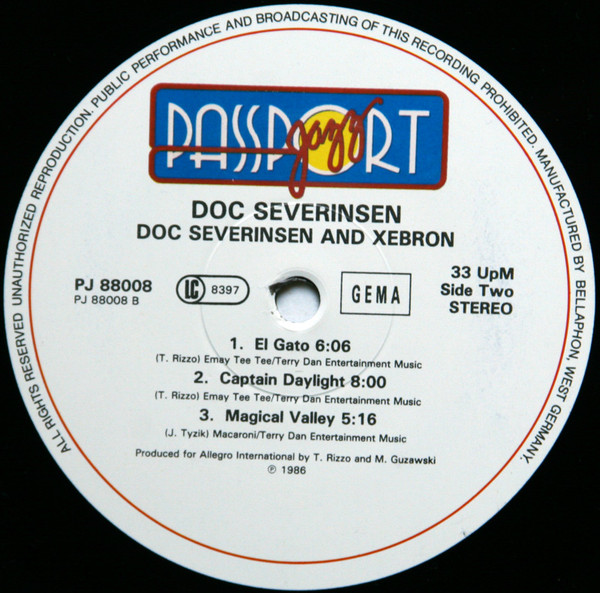 Doc Severinsen - Doc Severinsen And Xebron | Passport Jazz (PJ 88008) - 4