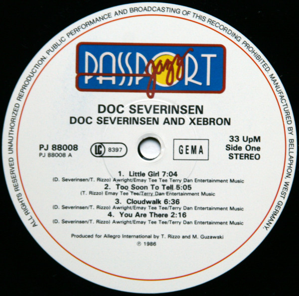 Doc Severinsen - Doc Severinsen And Xebron | Passport Jazz (PJ 88008) - 3