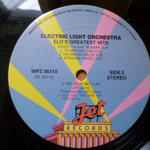 Electric Light Orchestra - ELO's Greatest Hits | Jet Records (WPZ 36310) - 4