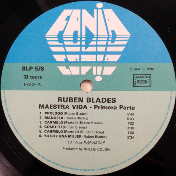Ruben Blades - Maestra Vida Primera Parte | Fania Records (JM576) - 3