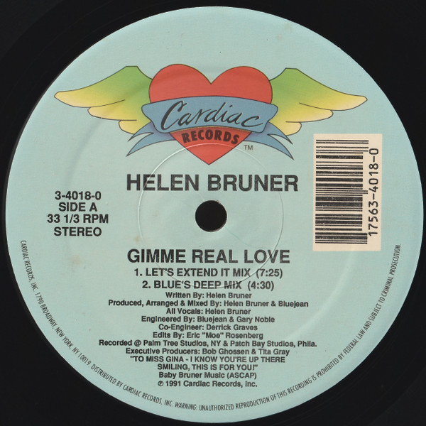 Helen Bruner - Gimme Real Love | Cardiac Records (3-4018-0)
