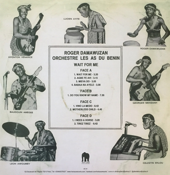 Roger Damawuzan & Les As Du Bénin - Wait For Me | Hot Casa Records (HC 37) - 2 Roger Damawuzan & Les As Du Bénin - Wait For Me | Hot Casa Records (HC 37) - 2