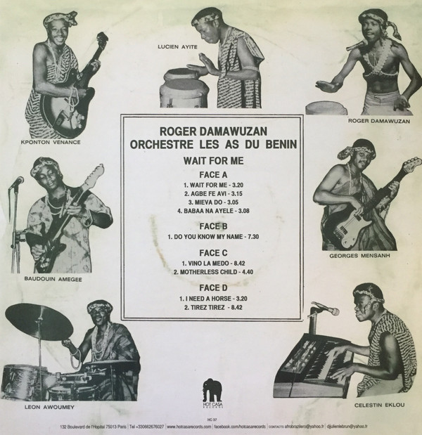 Roger Damawuzan & Les As Du Bénin - Wait For Me | Hot Casa Records (HC 37) - main