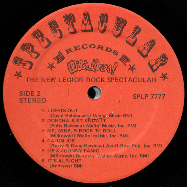 The New Legion Rock Spectacular - Wild Ones! | Spectacular Records (SPLP 7777) - 4 The New Legion Rock Spectacular - Wild Ones! | Spectacular Records (SPLP 7777) - 4