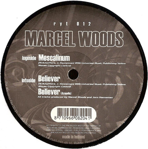 Marcel Woods - Mescalinum | Rytmic Records (ryt 012)