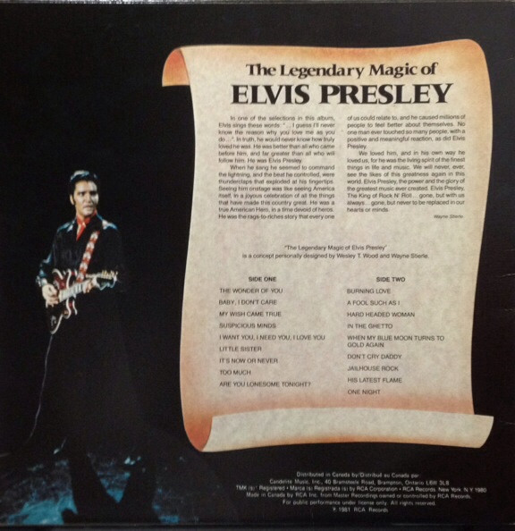 Elvis Presley - The Legendary Magic Of Elvis Presley [Vinyl] | RCA (DVL1-0461) - 2