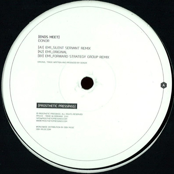 Donor - Ends Meet | Prosthetic Pressings (PP033)