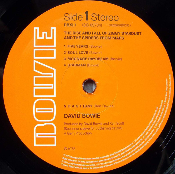 David Bowie - The Rise And Fall Of Ziggy Stardust And The Spiders From Mars | Parlophone (DB69734) - 3