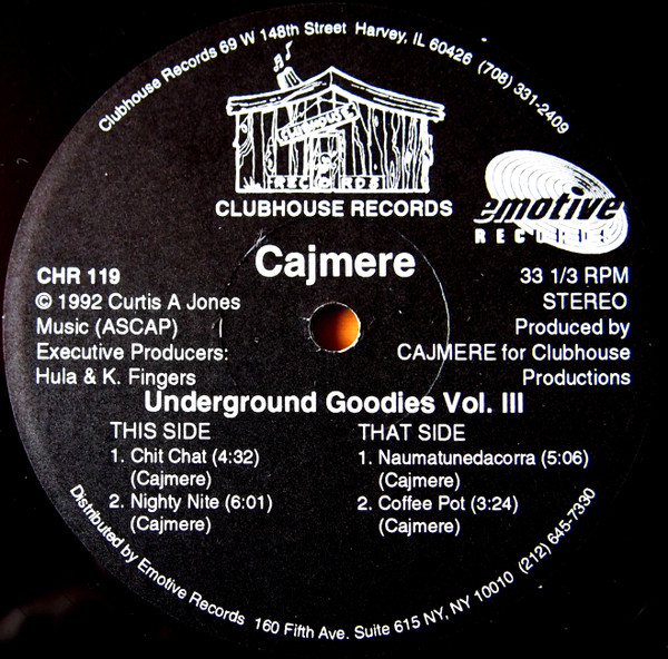 Cajmere - Underground Goodies Vol. III | Clubhouse Records (CHR 119) - main