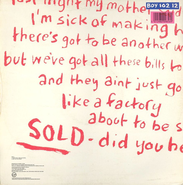 Boy George - Sold | Virgin (BOY 102 12)