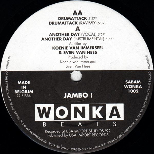 Jambo! - Drumattack / Another Day | Wonka Beats (WONKA 1002) - 4