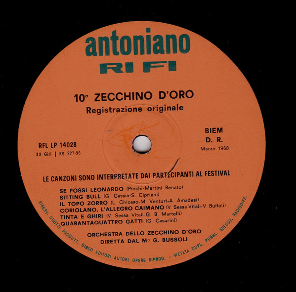 Various - 10° Zecchino D'Oro | Antoniano (RFL-LP 14028) - 4