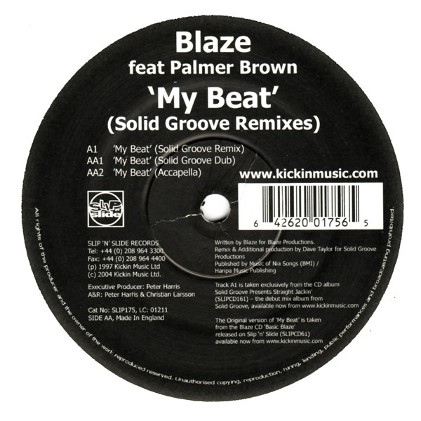 Blaze - My Beat (Solid Groove Remixes) | Slip 'n' Slide (SLIP 175) - main