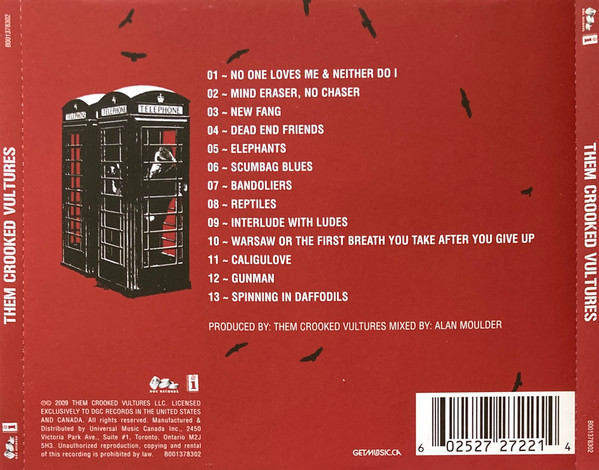 Them Crooked Vultures - Them Crooked Vultures [CD] | DGC (B001378302) - 2