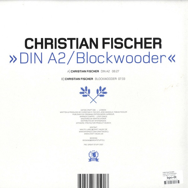 Christian Fischer - DIN A2 / Blockwooder | Craft Music (CRAFT 030) - 2