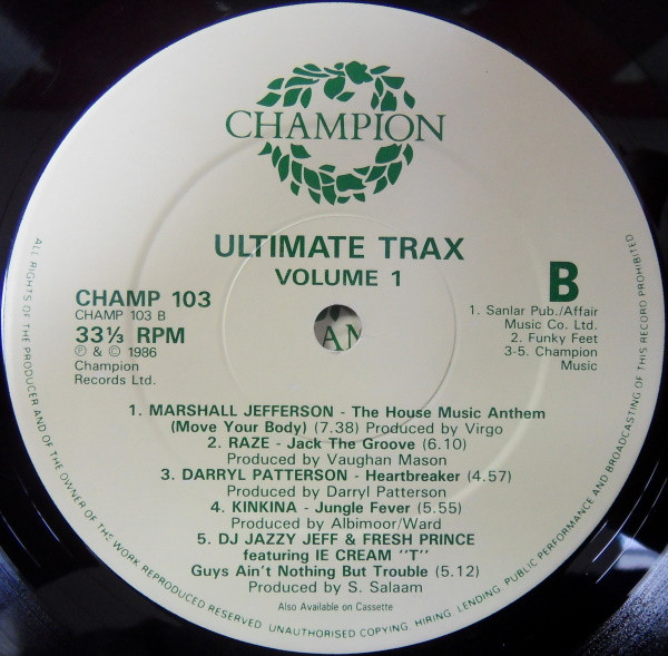 Various - Ultimate Trax | Champion (CHAMP 103) - 4 Various - Ultimate Trax | Champion (CHAMP 103) - 4