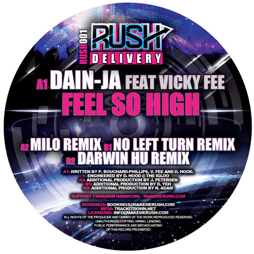 Dain-Ja Feat Vicky Fee - Feel So High | Rush Delivery (RUSH001) - main Dain-Ja Feat Vicky Fee - Feel So High | Rush Delivery (RUSH001) - main