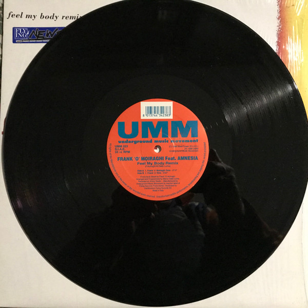 Frank 'O Moiraghi Feat. Amnesia - Feel My Body Remix | UMM (UMM 323) - 3
