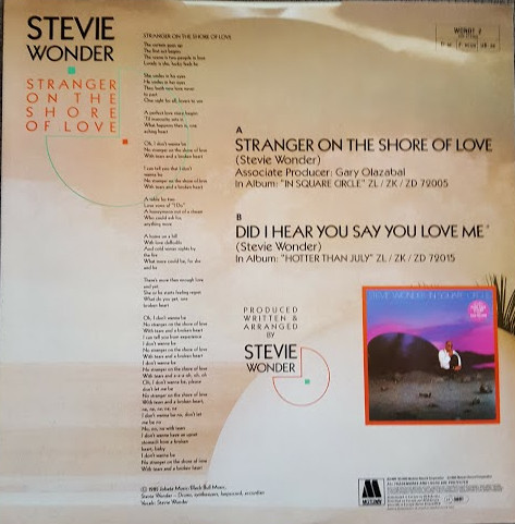 Stevie Wonder - Stranger On The Shore Of Love | Motown (WONDT 2)