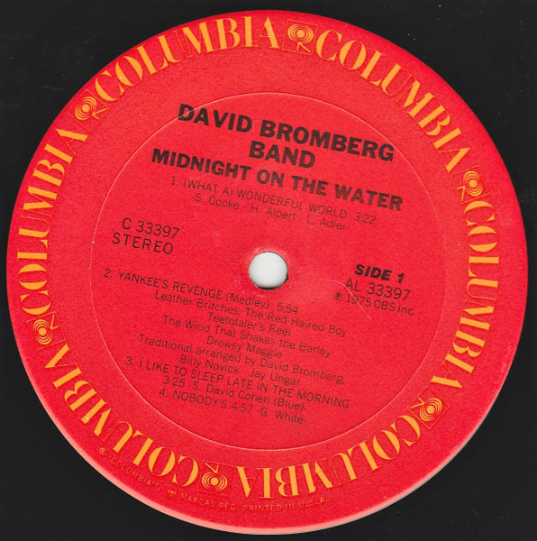 David Bromberg Band - Midnight On The Water | Columbia (C 33397) - 3