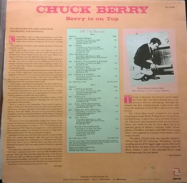 Chuck Berry - Berry Is On Top | Zafiro (30112369) - 2