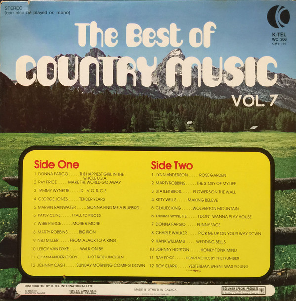 Various - The Best Of Country Music Vol. 7 | K-Tel (WC 306)