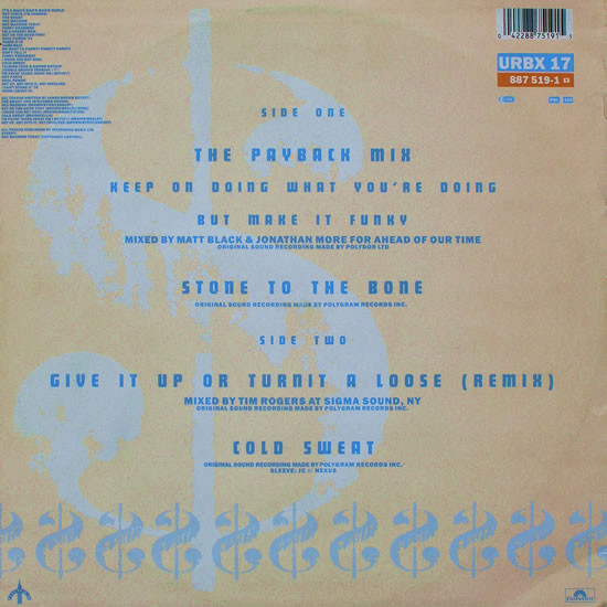 James Brown - The Payback Mix (Keep On Doing What You're Doing But Make It Funky) | Urban (URBX 17) - 2