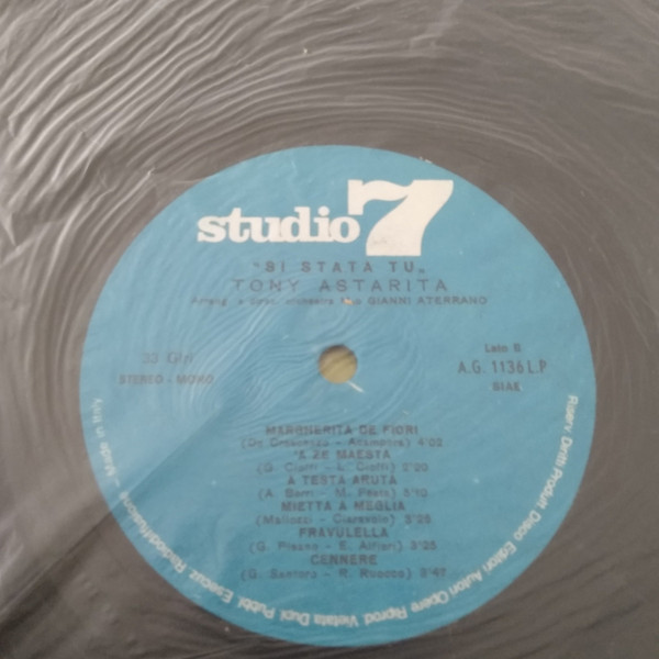 Tony Astarita - Si Stata Tu | Studio 7 (AG 1136 LP) - 4