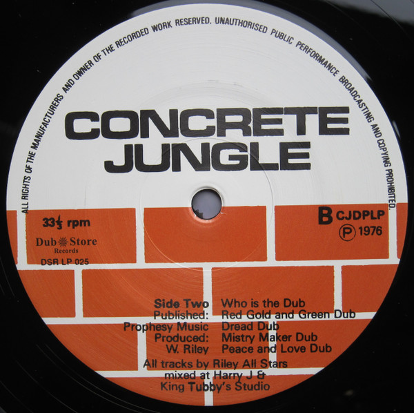 King Tubby & Riley's All Stars - Concrete Jungle Dub | Dub Store Records (DSR-LP-025) - 4
