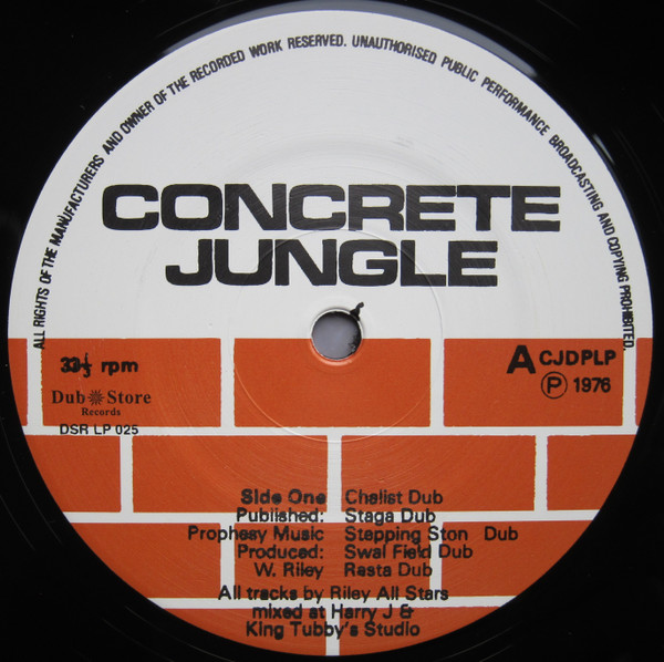 King Tubby & Riley's All Stars - Concrete Jungle Dub | Dub Store Records (DSR-LP-025) - 3