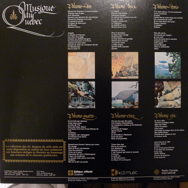 Various - Musique Du Québec - Volume Un | Kébec-Disc (KDM-967) - 4