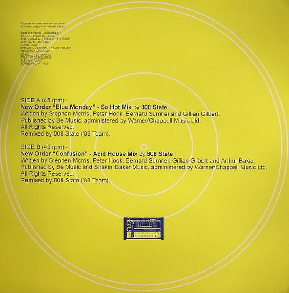 New Order Acid House Mixes By 808 State - New Order Acid House Mixes By 808 State (1988) | Rephlex (CAT 806 EP) - 4