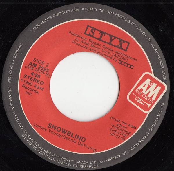 Styx - Mr. Roboto | A&M Records (AM 2525)